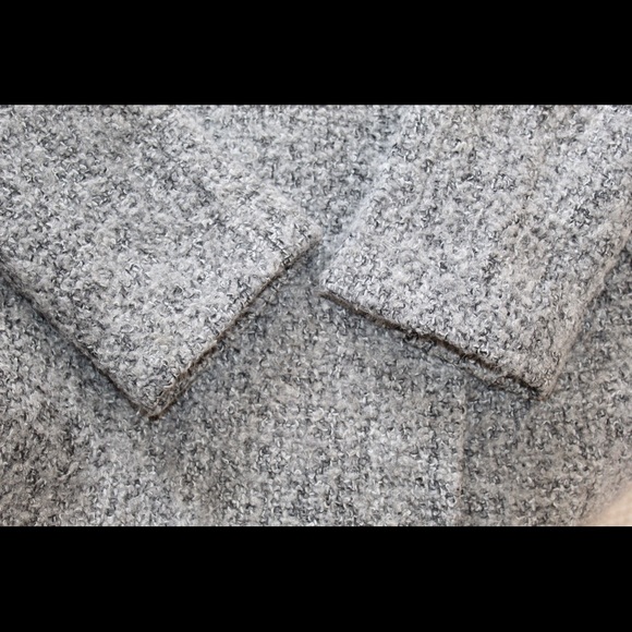 DKNY Charcoal Gray Wool Blend Boucle Double Breasted Peacoat Women’s 6 - Picture 7 of 12